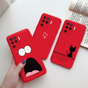 Accessories and electronics Cute Painted Case For Oppo Reno 5 Lite Case 2021 Soft Silicone Back Cover For Oppo Reno5 Z Reno 5 F Z Lite 5F 5Z Phone Bag Cases