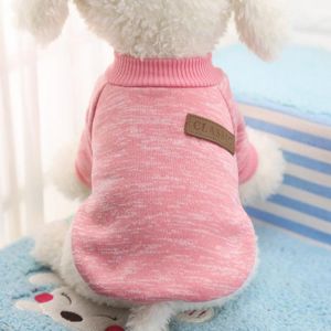 Dog Clothes Warm Puppy Outfit Pet Jacket Coat Winter Dog Clothes Soft Sweater Clothing - ציוד לחיות מחמד