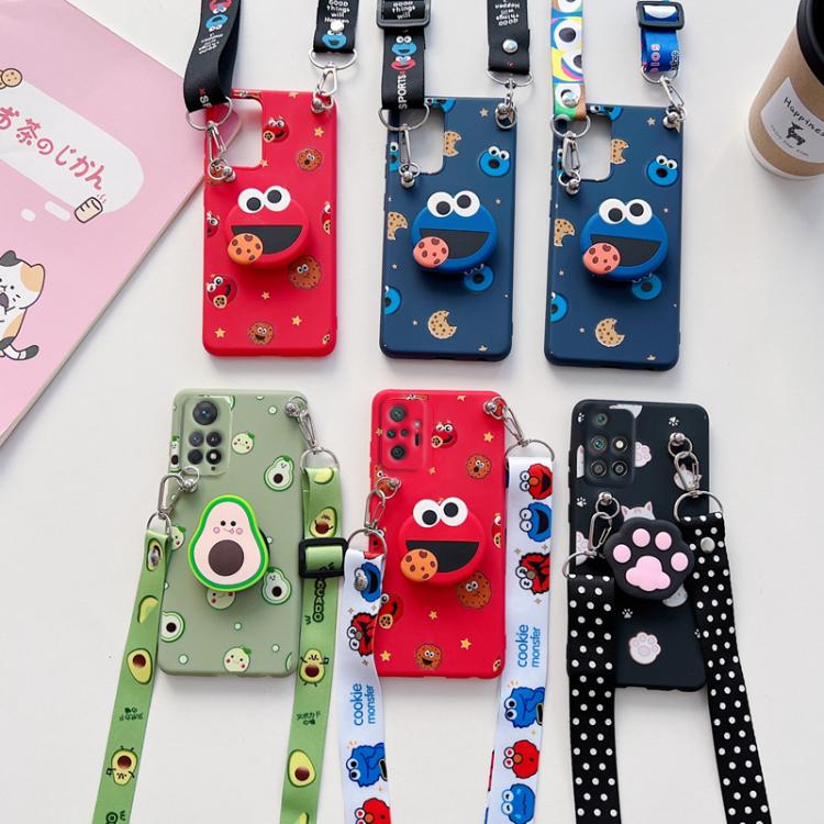 Accessories and electronics 3D Cartoon Crossbody Lanyard Strap Phone Holder Case For Xiaomi Redmi Note 10 11 Pro 10s Note 9 8 Pro 8T 7 Redmi 9 9C 9A Cover