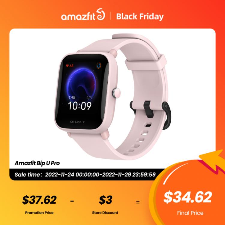 Accessories and electronics Amazfit ביפ U פרו GPS Smartwatch צבע מסך 31g 5 כספומט מים-התנגדות 60 + ספורט מצב חכם שעו